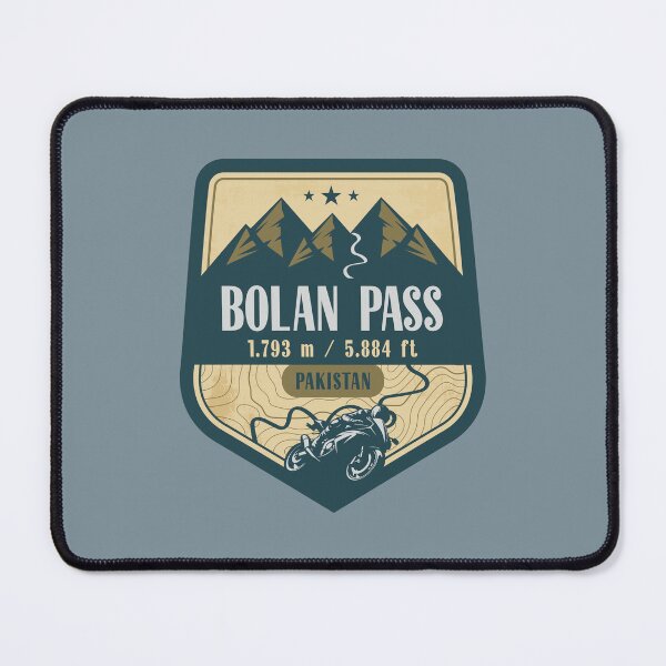 Item preview, Bolan Pass Balochistan Pakistan Biker Badge designed and sold by CynthiaGraphics.