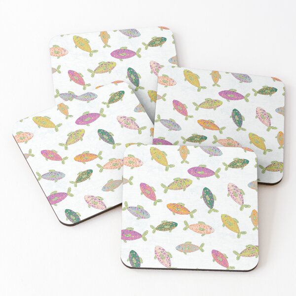 Item preview, Many colorful fish - fun pattern for children, summer, beach vacation designed and sold by Sonja Birkelbach.