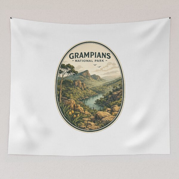 Item preview, Grampians National Park Gariwerd Mountain Landscape Victoria designed and sold by Aryabek.