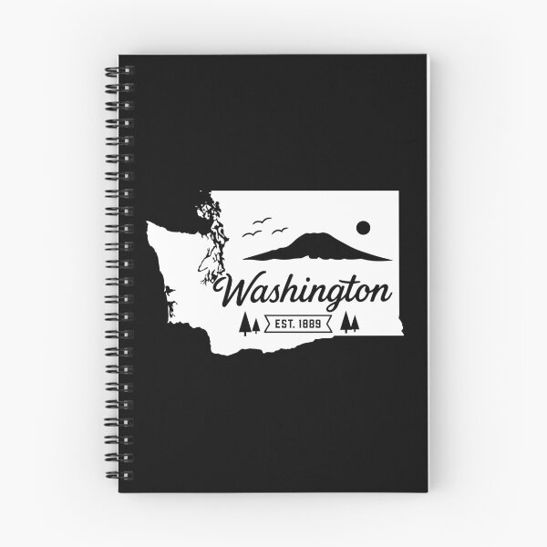 Item preview, Washington State Vintage Mount Rainier Pine Forest Retro Art designed and sold by Sunflo67.