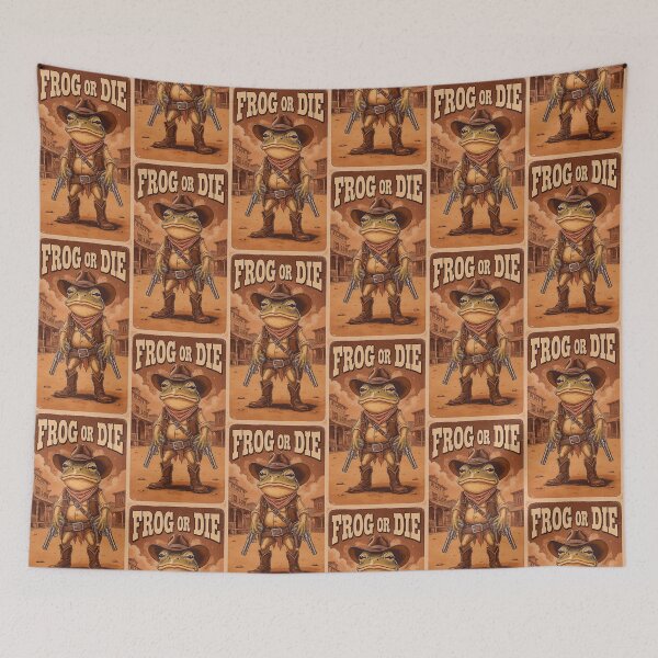 Item preview, Frog Or Die Cowboy Vintage Wild West Outlaw designed and sold by PixelQ.