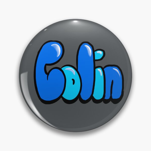 Item preview, Colin Name Art Retro 70s Typography Vintage Bubble Letters designed and sold by Artonmytee.