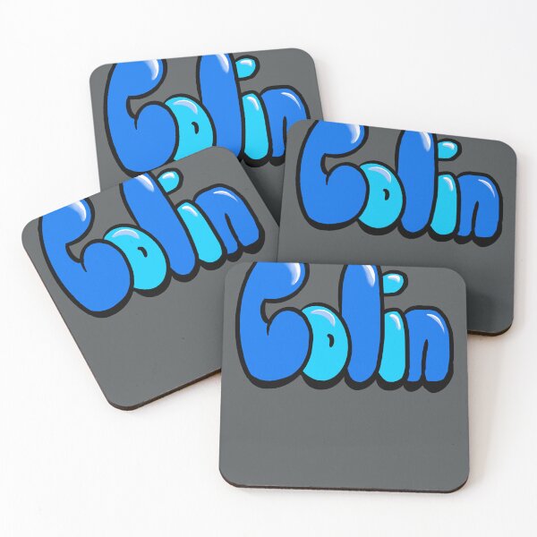 Item preview, Colin Name Art Retro 70s Typography Vintage Bubble Letters designed and sold by Artonmytee.