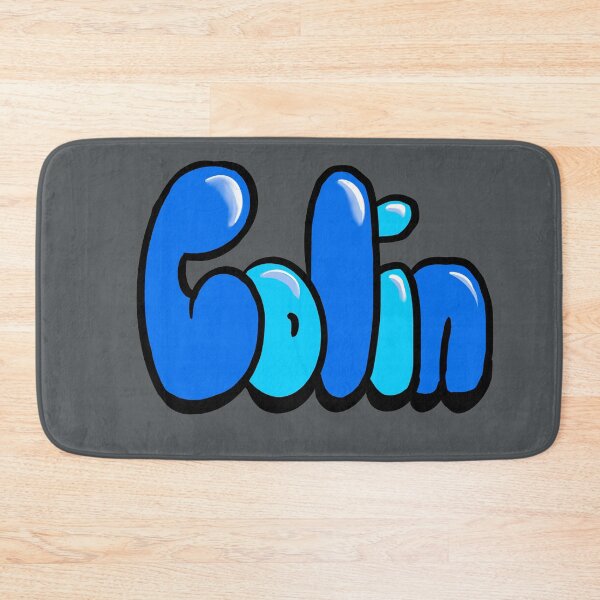 Item preview, Colin Name Art Retro 70s Typography Vintage Bubble Letters designed and sold by Artonmytee.