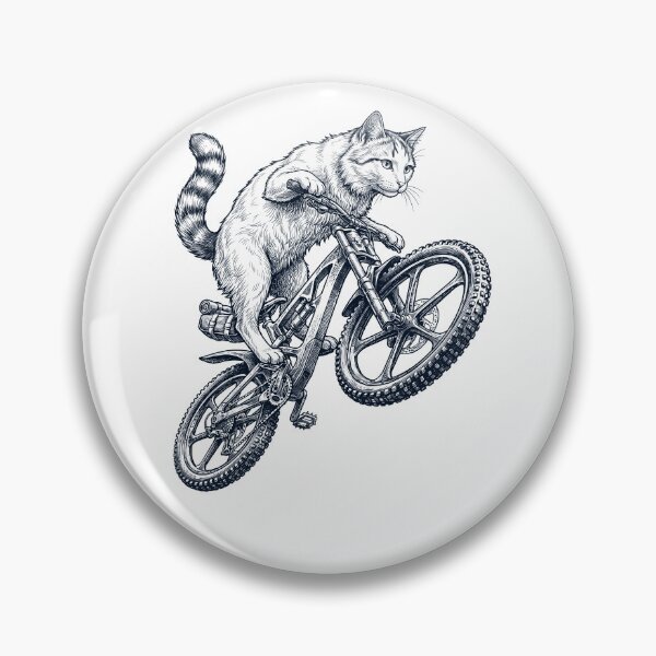 Item preview, Vintage Turkish Van Cat Riding Bicycle Cycling Bike Kitten Lover designed and sold by TerryConnells.