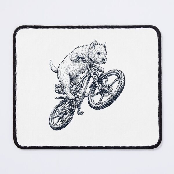 Item preview, Vintage West Highland White Terrier Riding Bicycle Cycling Bike Dog Lover designed and sold by TerryConnells.