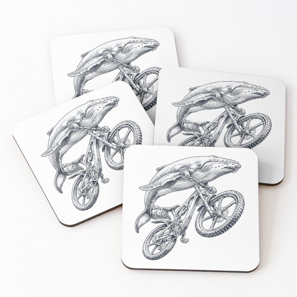 Item preview, Vintage Whale Riding Bicycle Cycling Bike Animal Lover designed and sold by TerryConnells.