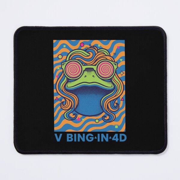 Item preview, Hippie Music Trippy Mushroom Shrooms VIBING IN 4D designed and sold by LuminOrb.