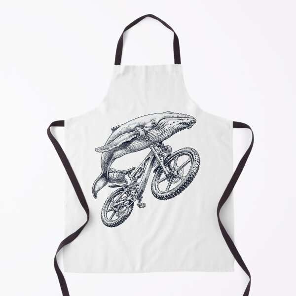 Item preview, Vintage Whale Riding Bicycle Cycling Bike Animal Lover designed and sold by TerryConnells.