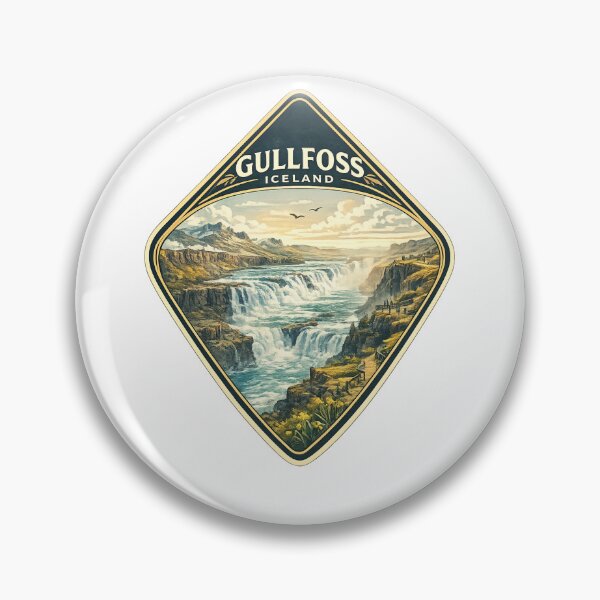 Item preview, Gullfoss Golden Circle Waterfalls and Iceland Highlands designed and sold by Aryabek.