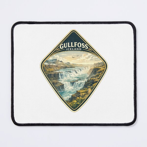 Item preview, Gullfoss Golden Circle Waterfalls and Iceland Highlands designed and sold by Aryabek.