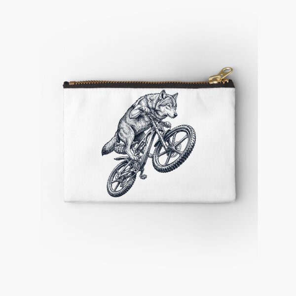 Item preview, Vintage Wolf Riding Bicycle Cycling Bike Animal Lover designed and sold by TerryConnells.
