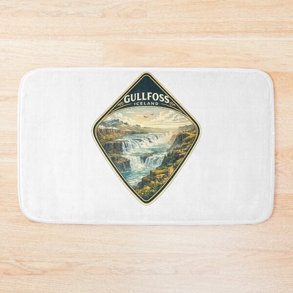 Item preview, Gullfoss Golden Circle Waterfalls and Iceland Highlands designed and sold by Aryabek.