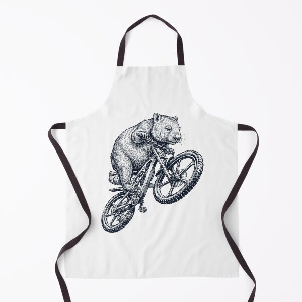 Item preview, Vintage Wombat Riding Bicycle Cycling Bike Animal Lover designed and sold by TerryConnells.