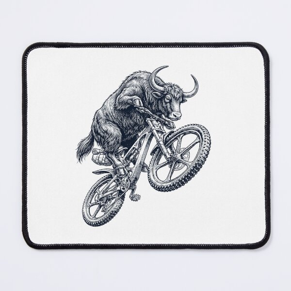 Item preview, Vintage Yak Riding Bicycle Cycling Bike Animal Lover designed and sold by TerryConnells.