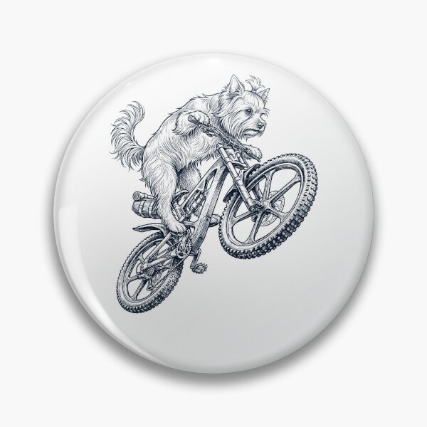 Item preview, Vintage Yorkshire Terrier Riding Bicycle Cycling Bike Dog Lover designed and sold by TerryConnells.