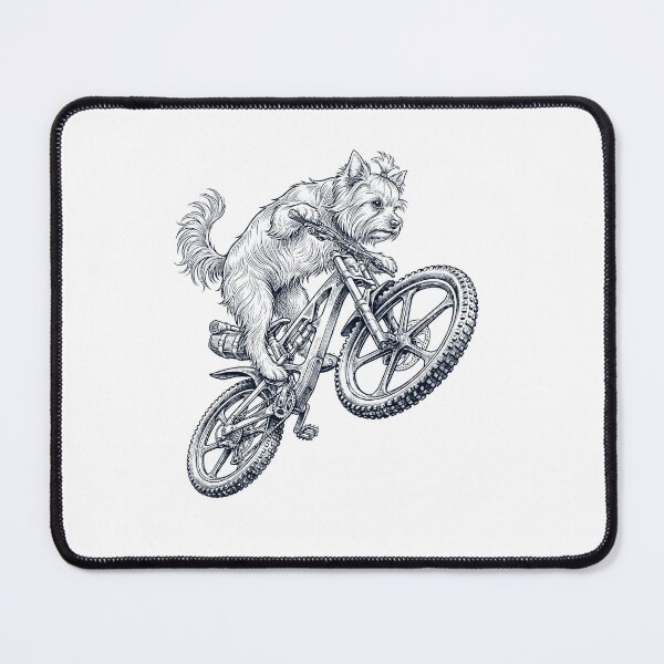 Item preview, Vintage Yorkshire Terrier Riding Bicycle Cycling Bike Dog Lover designed and sold by TerryConnells.