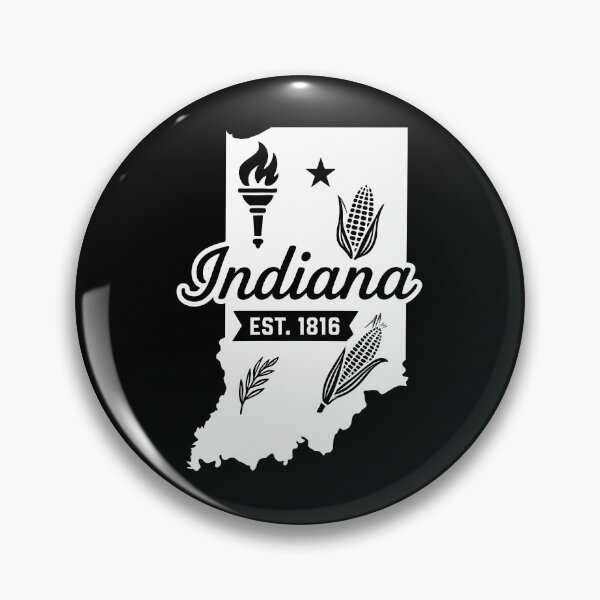 Item preview, Indiana Vintage Torch Corn Wheat Farmland Retro State Art designed and sold by Sunflo67.