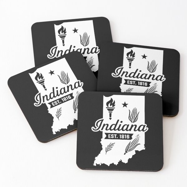 Item preview, Indiana Vintage Torch Corn Wheat Farmland Retro State Art designed and sold by Sunflo67.