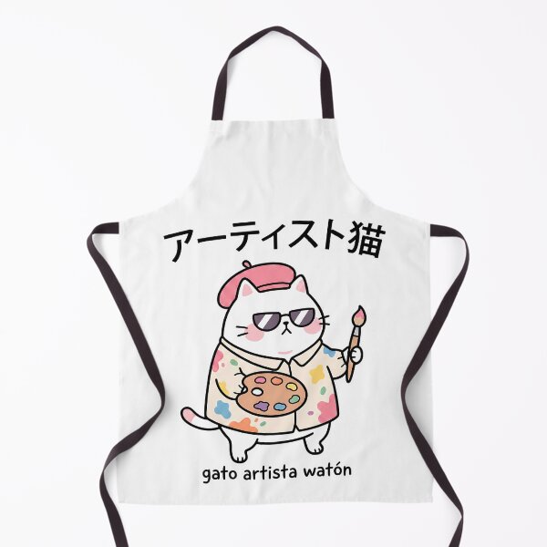 Item preview, Gato artista watón Kawaii Neko designed and sold by CuteKats.