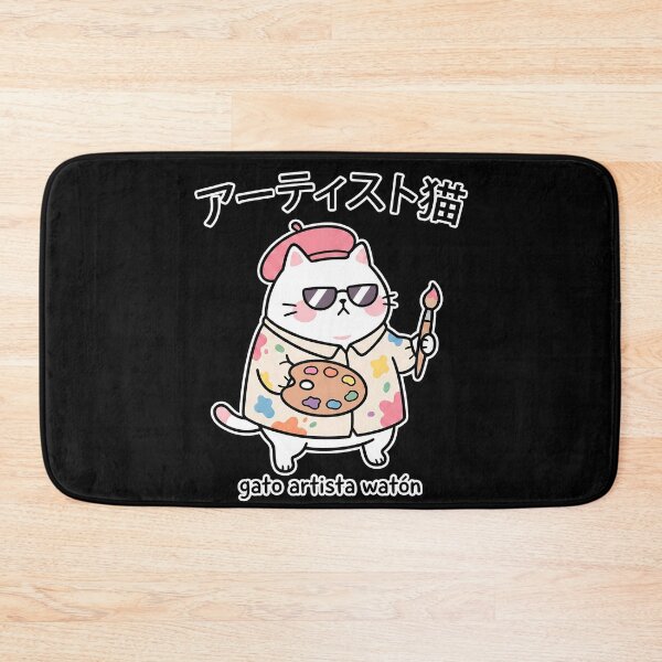 Item preview, Gato artista watón Kawaii Neko designed and sold by CuteKats.
