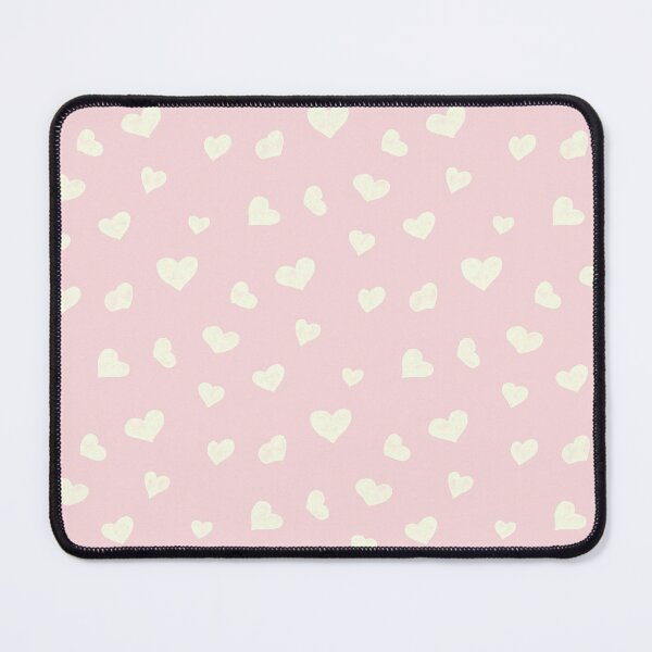 Item preview, White hand-painted hearts on a pink background - Valentine's Day cute designed and sold by Sonja Birkelbach.