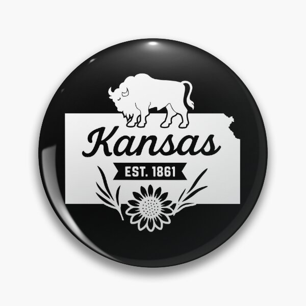 Item preview, Kansas Vintage Bison Sunflower Prairie Retro State Art designed and sold by Sunflo67.