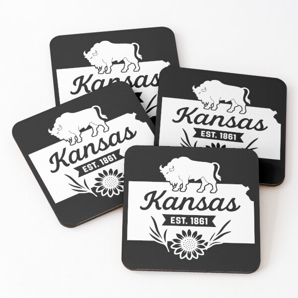 Item preview, Kansas Vintage Bison Sunflower Prairie Retro State Art designed and sold by Sunflo67.