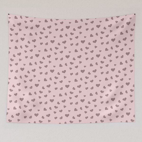 Item preview, Dark hand-painted hearts on a pink background - Valentine's Day cute designed and sold by Sonja Birkelbach.