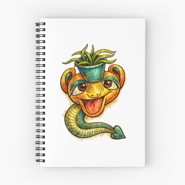 Item preview, Groovy Snake Creature with Plant Pot Head designed and sold by Creativewordes.