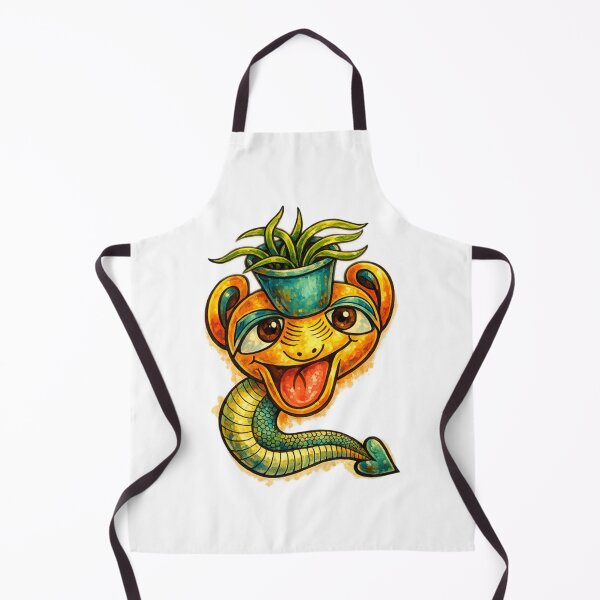 Item preview, Groovy Snake Creature with Plant Pot Head designed and sold by Creativewordes.