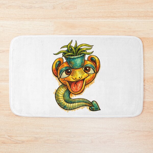 Item preview, Groovy Snake Creature with Plant Pot Head designed and sold by Creativewordes.