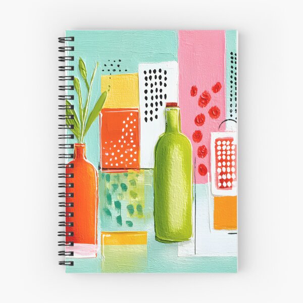Item preview, Herbs and Citrus in Colorful Harmony - A Vibrant Geometric Celebration of Fresh Mediterranean Flavor designed and sold by OlfactoART Studio.