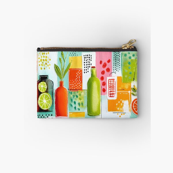 Item preview, Herbs and Citrus in Colorful Harmony - A Vibrant Geometric Celebration of Fresh Mediterranean Flavor designed and sold by OlfactoART Studio.
