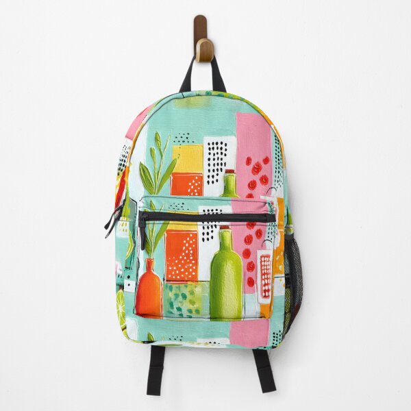 Item preview, Herbs and Citrus in Colorful Harmony - A Vibrant Geometric Celebration of Fresh Mediterranean Flavor designed and sold by OlfactoART Studio.