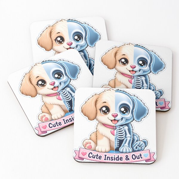 Item preview, Cute Inside & Out Veterinary Radiology Puppy | Kawaii X-Ray Vet Gift designed and sold by Bettybee00.