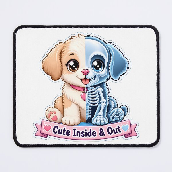 Item preview, Cute Inside & Out Veterinary Radiology Puppy | Kawaii X-Ray Vet Gift designed and sold by Bettybee00.