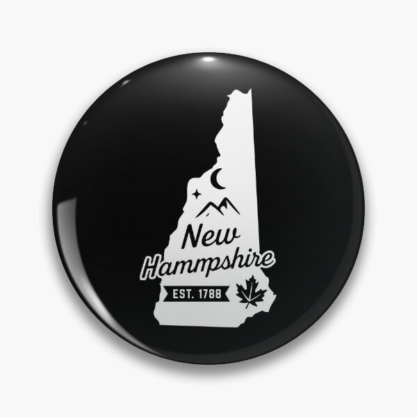 Item preview, New Hampshire Vintage Mountains Maple Leaf Moon Retro Art designed and sold by Sunflo67.