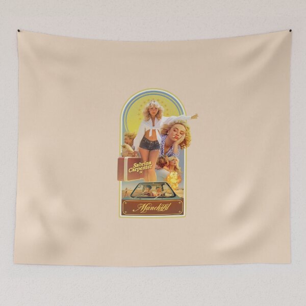 Item preview, Sabrina Carpenter Manchild Retro Movie Poster designed and sold by Moonpaw-Whimsy.