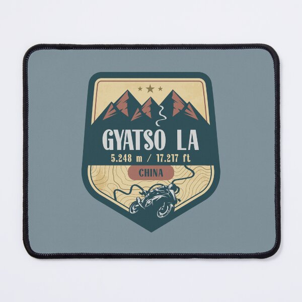 Item preview, Gyatso La Himalaya Tibet China Biker Badge designed and sold by CynthiaGraphics.