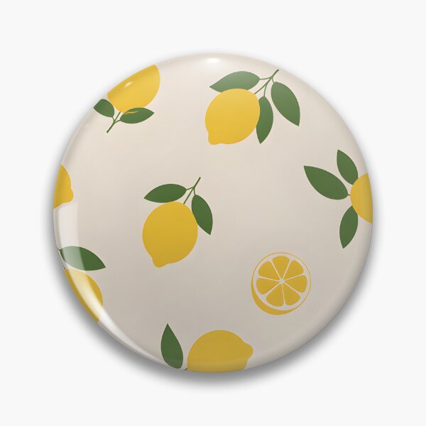 Item preview, Simple Lemon Pattern – Neutral Beige Citrus and Leaf Design designed and sold by EmeraldeaArt.