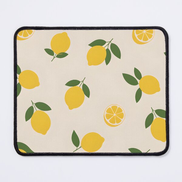 Item preview, Simple Lemon Pattern – Neutral Beige Citrus and Leaf Design designed and sold by EmeraldeaArt.