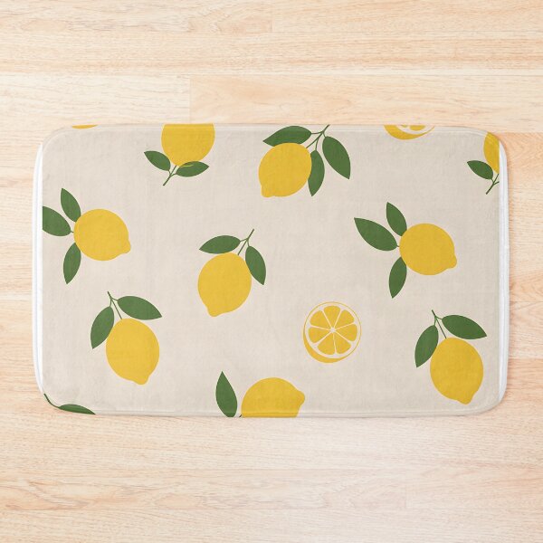 Item preview, Simple Lemon Pattern – Neutral Beige Citrus and Leaf Design designed and sold by EmeraldeaArt.