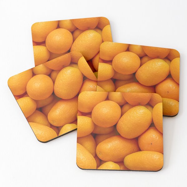 Item preview, Fresh Organic Kumquat Citrus Fruit Texture Pattern designed and sold by MariaAbaza.