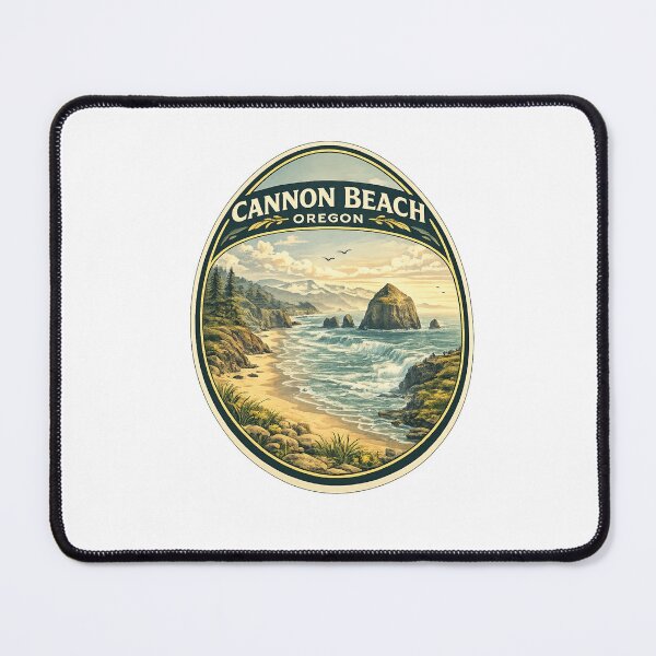 Item preview, Cannon Beach Oregon Haystack Rock Pacific Coast Shoreline designed and sold by Aryabek.