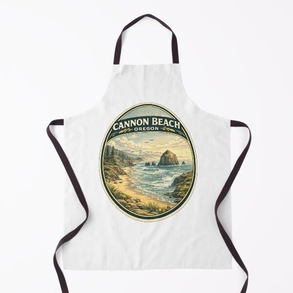 Item preview, Cannon Beach Oregon Haystack Rock Pacific Coast Shoreline designed and sold by Aryabek.
