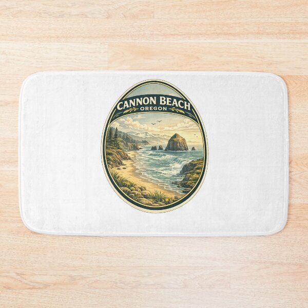Item preview, Cannon Beach Oregon Haystack Rock Pacific Coast Shoreline designed and sold by Aryabek.