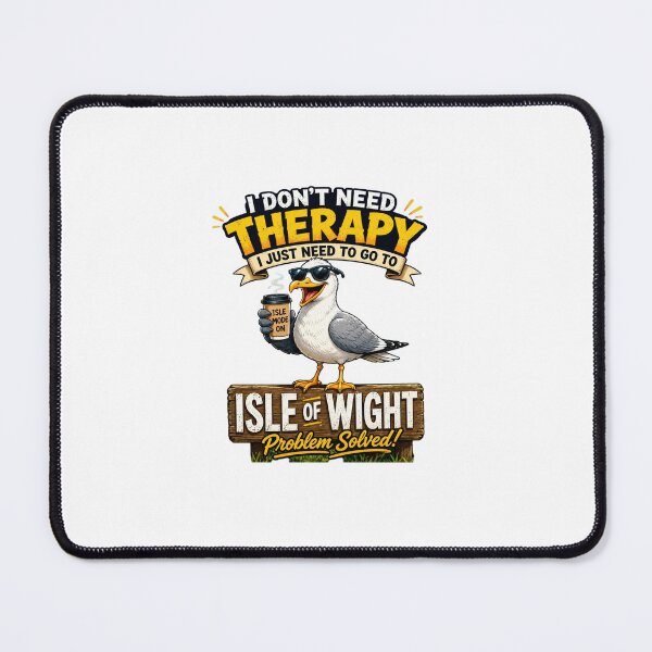 Item preview, I Don’t Need Therapy I Just Need Isle of Wight T-Shirt | Funny Seagull Travel Graphic Tee | British Coastal Vacation Shirt designed and sold by Sushikidsntod.