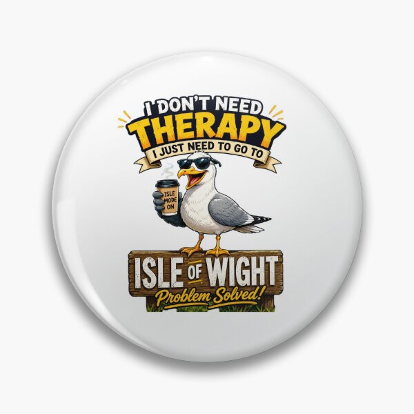 Item preview, I Don’t Need Therapy I Just Need Isle of Wight T-Shirt | Funny Seagull Travel Graphic Tee | British Coastal Vacation Shirt designed and sold by Sushikidsntoddlers.