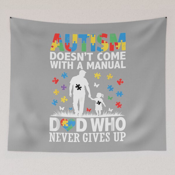 Item preview, Autism Dad Autism Awareness Gift Autism Father Autism Daddy designed and sold by KathieFaugh.